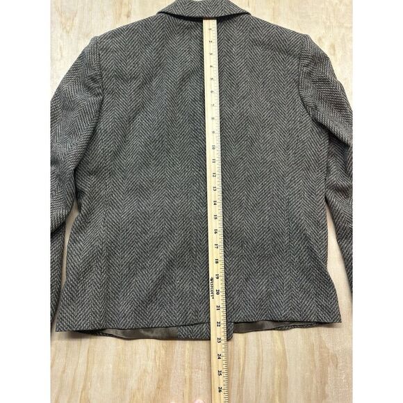 Sweet Suit Woman Jacket Blazer Petite Size 6 Vintage Shoulder Pads Vintage Brown - Picture 5 of 6